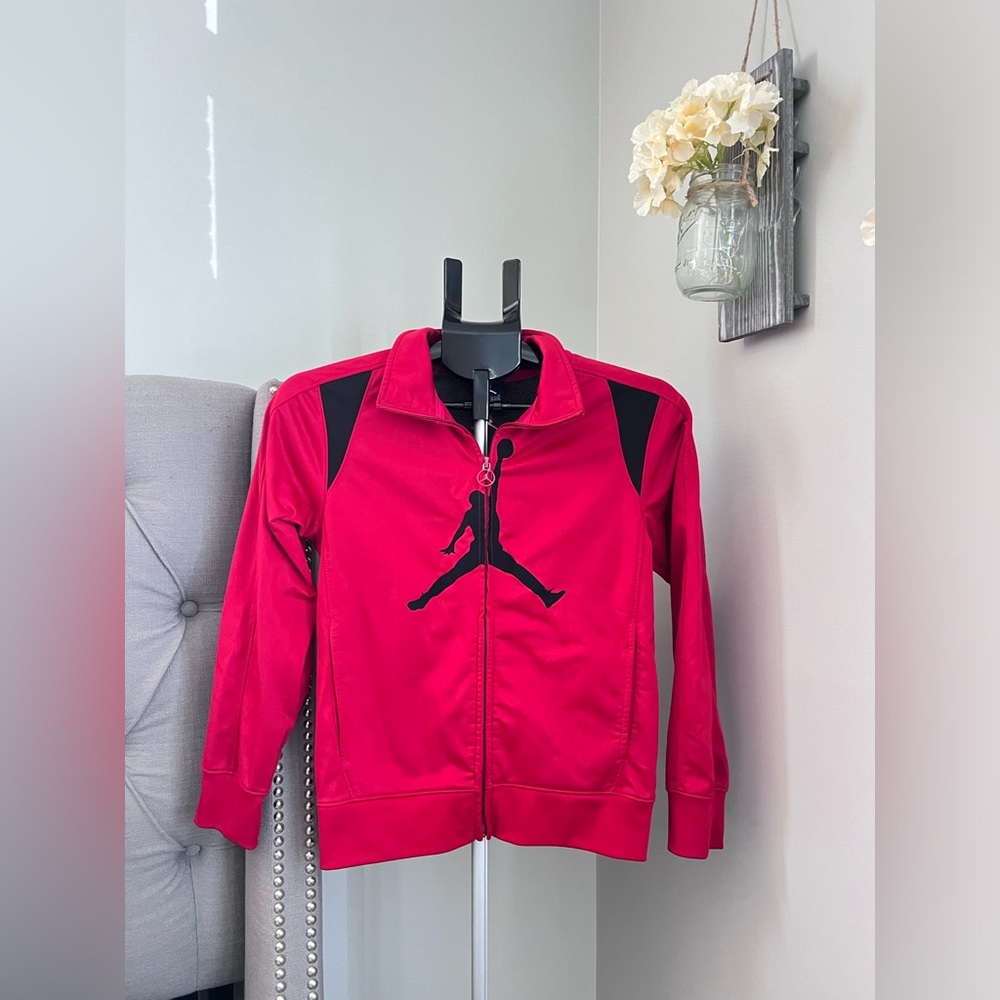 Kids RedAir Jordan Jumpman Track Jacket Sz SM 10-12 Preowned